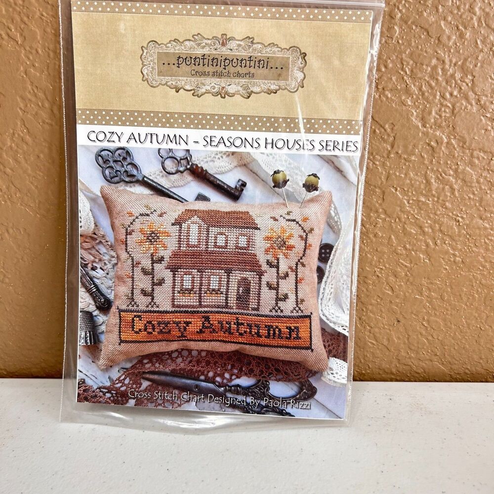 PuntiniPuntini Cozy Autumn Seasons House Series Cross Stitch Pattern Chart Only